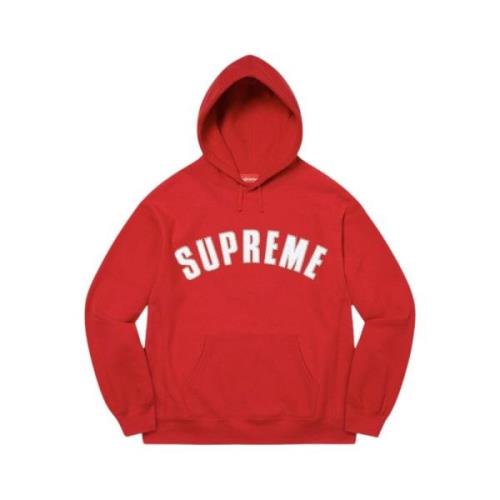 Supreme Begränsad Upplaga Pärla Logotyp Huvtröja Röd Red, Herr