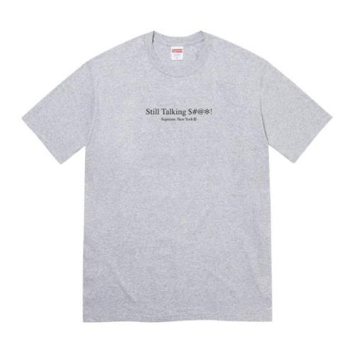 Supreme Klassisk Talking Tee Heather Grey Gray, Herr