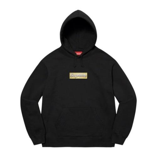 Supreme Begränsad upplaga Bling Box Logo huvtröja Black, Herr