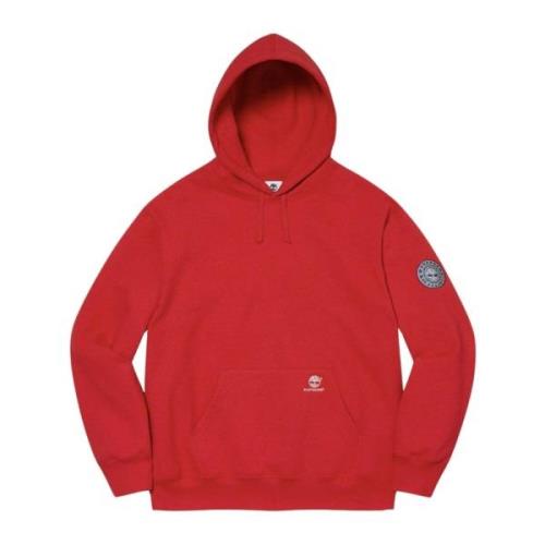 Supreme Röd Timberland Hoodie Begränsad Upplaga Red, Herr