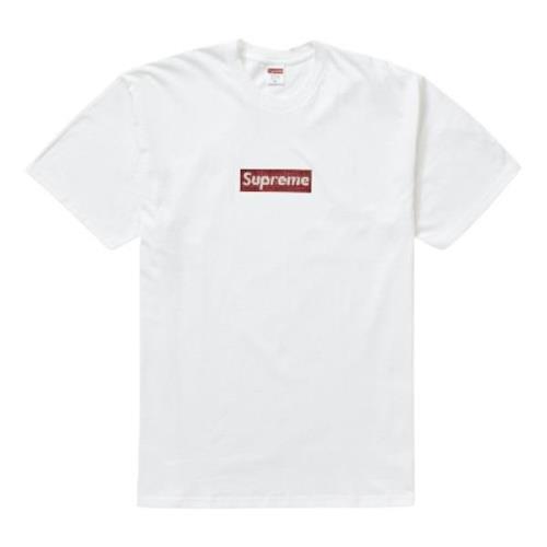 Supreme Begränsad upplaga Swarovski Box Logo 25-årsjubileum White, Her...