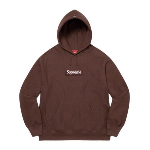 Supreme Begränsad upplaga Box Logo Hoodie Mörkbrun Brown, Herr