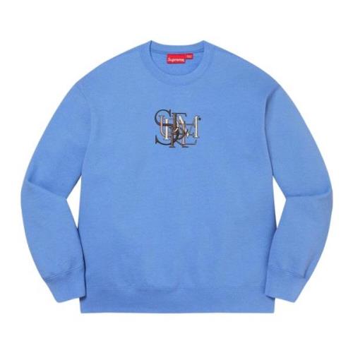 Supreme Begränsad Upplaga Ljusblå Crewneck Blue, Herr