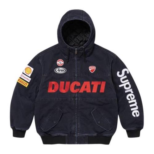 Supreme Begränsad upplaga Ducati Hooded Work Jacket Black, Herr