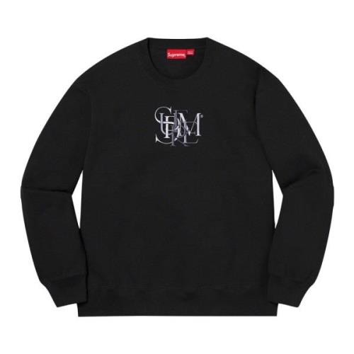 Supreme Begränsad Upplaga Svart Crewneck Black, Herr