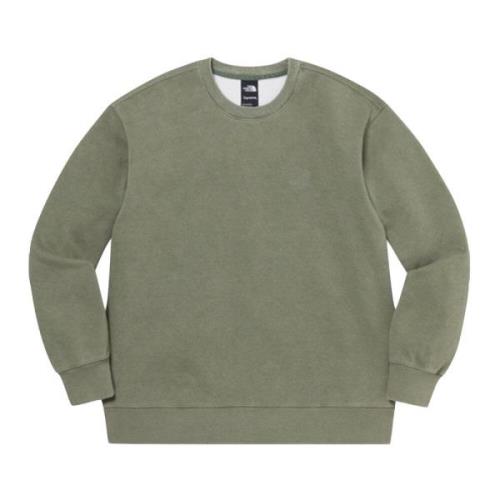 Supreme Begränsad upplaga Pigmenttryckt Crewneck Oliv Green, Herr