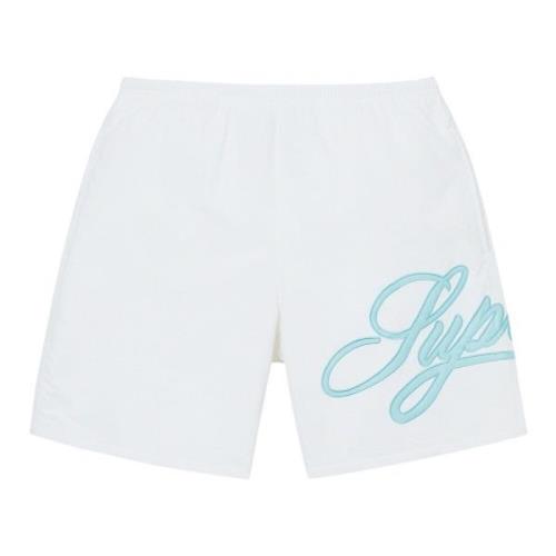 Supreme Mesh Script Badshorts Vit White, Herr