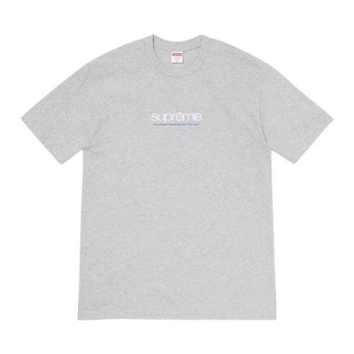 Supreme Begränsad upplaga Heather Grey Tee Gray, Herr