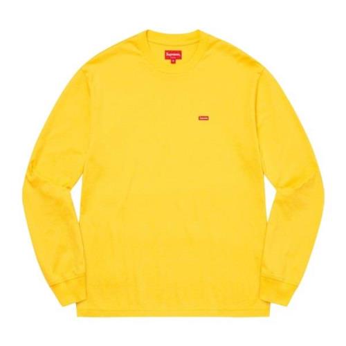 Supreme Begränsad Upplaga Liten Box Långärmad T-shirt Gul Yellow, Herr