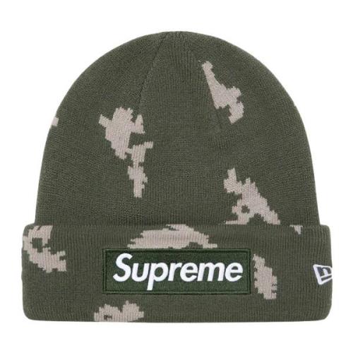 Supreme Begränsad upplaga Box Logo Beanie Oliv Kamouflage Green, Unise...