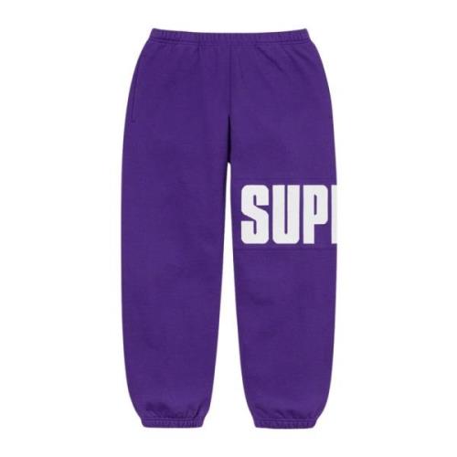 Supreme Lila Rib Sweatpant Begränsad Upplaga Purple, Herr