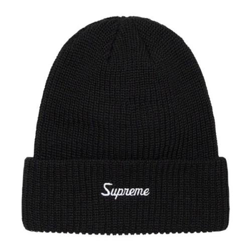 Supreme Begränsad Upplaga Löst Mått Beanie Svart Black, Herr