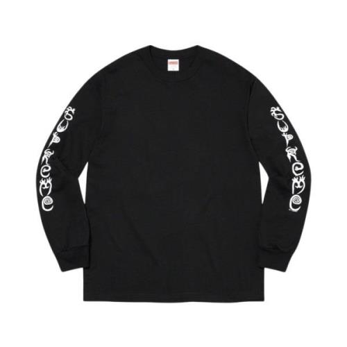 Supreme Exklusiv Clayton Patterson Långärmad Tee Black, Herr