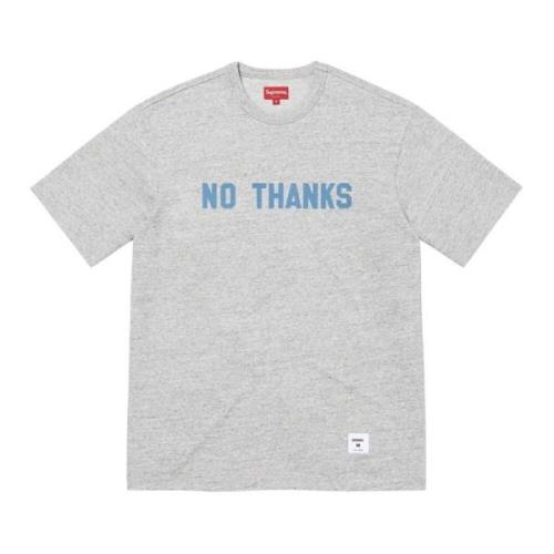 Supreme Exklusiv No Thanks Top Heather Grey Gray, Herr