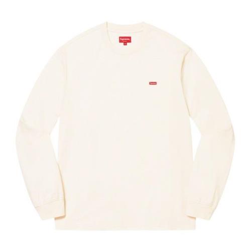 Supreme Begränsad Upplaga Liten Box Långärmad Tee Beige, Herr