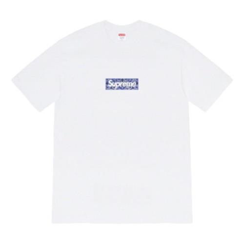 Supreme Begränsad upplaga Bandana Tee White, Herr