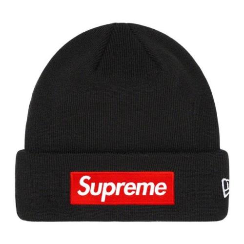 Supreme Begränsad upplaga Box Logo Beanie Svart Black, Herr