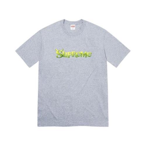 Supreme Begränsad upplaga Shrek Cartoon Tee Gray, Herr