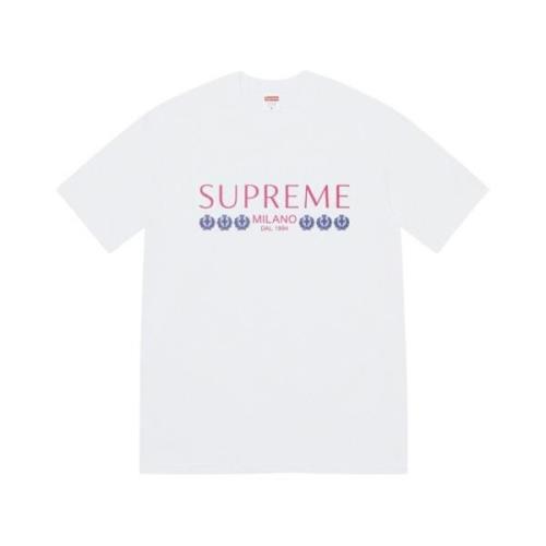 Supreme Exklusiv Milano Tee i Vit White, Herr