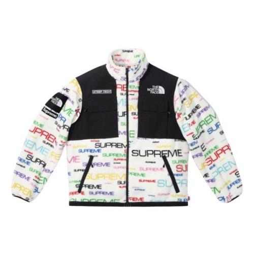 Supreme Begränsad Upplaga Tech Fleece Jacka Vit Multicolor, Herr