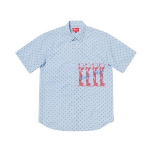 Supreme Begränsad Upplaga Band Grafisk T-shirt Ljusblå Blue, Herr