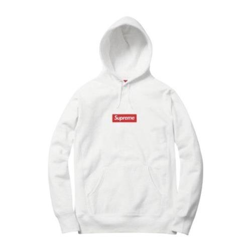 Supreme Begränsad upplaga Box Logo Hoodie Vit White, Herr