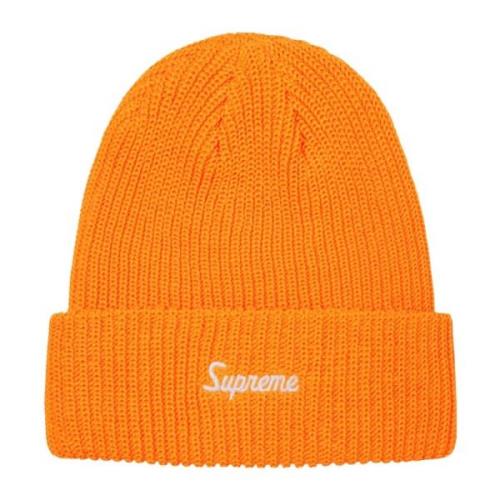 Supreme Neon Orange Loose Gauge Beanie Orange, Unisex