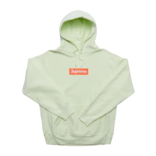 Supreme Begränsad upplaga Lime Box Logo Hoodie Green, Herr