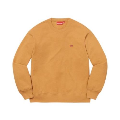 Supreme Begränsad upplaga Crewneck Light Mustard Yellow, Herr