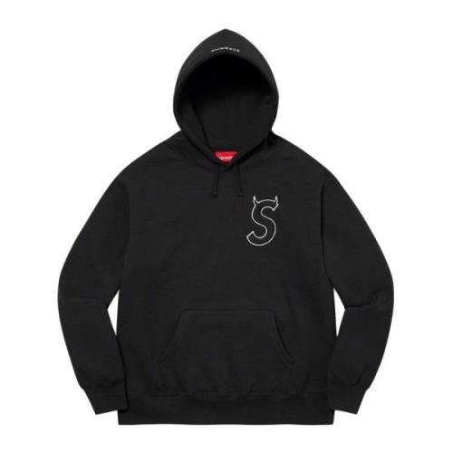 Supreme Begränsad Upplaga Logo Hoodie Svart Black, Herr