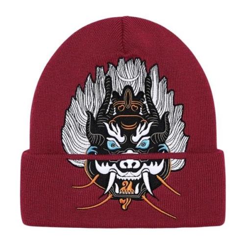 Supreme Begränsad upplaga Demon Beanie Cardinal Red, Unisex