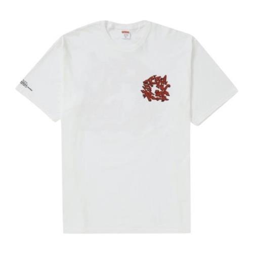 Supreme Vit Bomull Logo Tee Limited Edition White, Herr