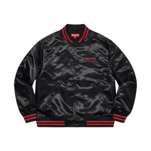 Supreme Begränsad upplaga Varsity Jacket Svart Black, Herr