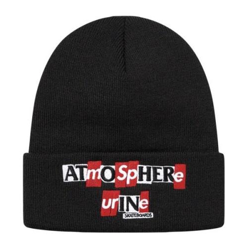 Supreme Begränsad Upplaga Svart Beanie Black, Unisex