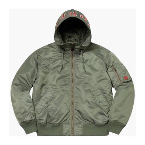 Supreme Begränsad upplaga Hooded Ma-1 Oliv Green, Herr