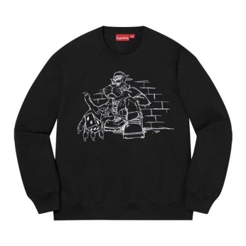 Supreme Begränsad upplaga Dice Crewneck Svart Black, Herr