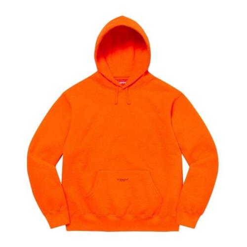 Supreme Begränsad upplaga Micro Logo Hoodie Mörk Orange Orange, Herr