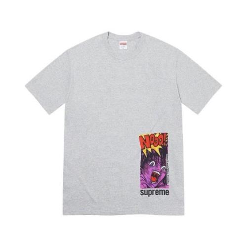 Supreme Exklusiv Heather Grey Tee Gray, Herr