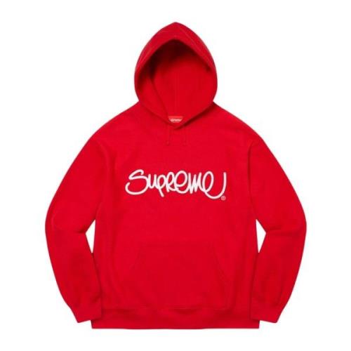 Supreme Begränsad upplaga Handstyle huvtröja röd Red, Herr