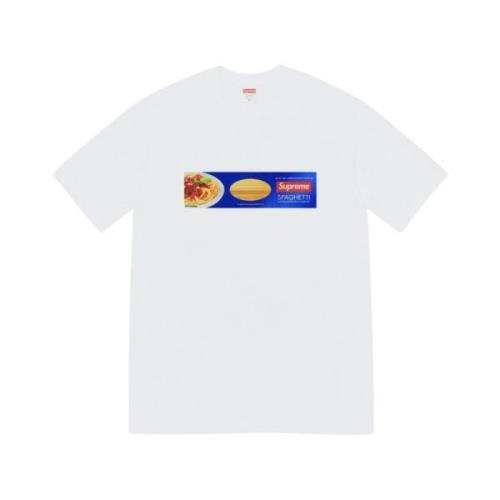 Supreme Italienskt Emblem Spaghetti Tee Vit White, Herr