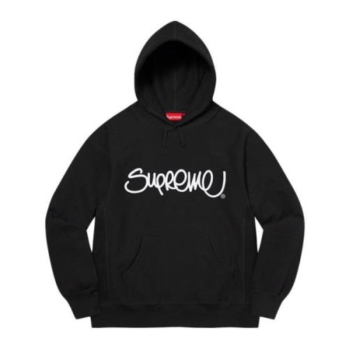 Supreme Begränsad upplaga Handstyle huvtröja svart Black, Herr