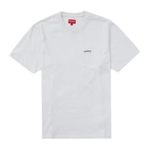 Supreme Begränsad upplaga Pocket Tee Fw22 Vit White, Herr