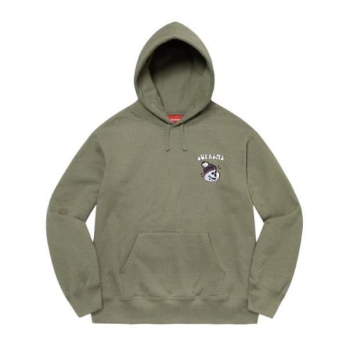 Supreme Snowman Hoodie Limited Edition Light Olive Green, Herr