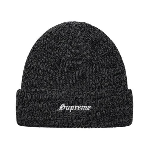 Supreme Begränsad Upplaga Twisted Beanie Kol Black, Unisex