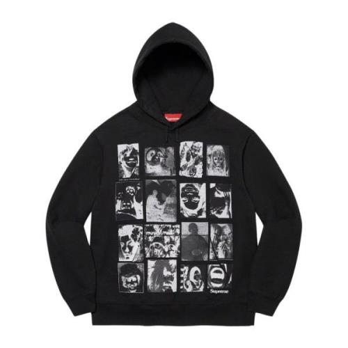 Supreme Begränsad upplaga Collage Grid Hoodie Svart Black, Herr