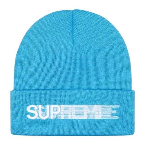 Supreme Bright Blue Motion Logo Beanie Blue, Unisex