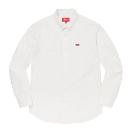 Supreme Begränsad Upplaga Vit Twill Skjorta White, Herr