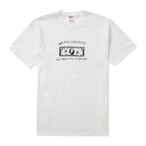 Supreme Begränsad upplaga Spend It Tee White White, Herr