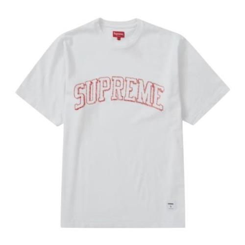 Supreme Begränsad upplaga Broderad Topp White, Herr