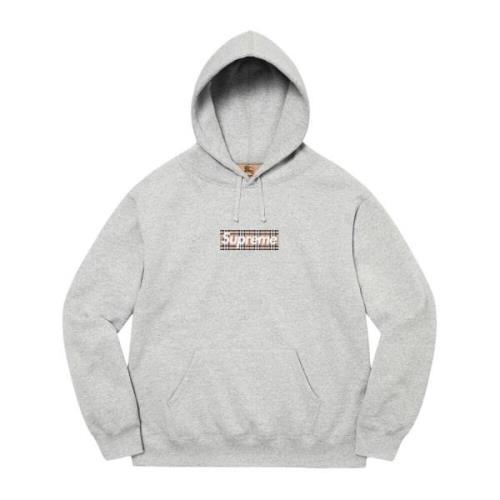 Supreme Begränsad upplaga Box Logo huvtröja Gray, Herr